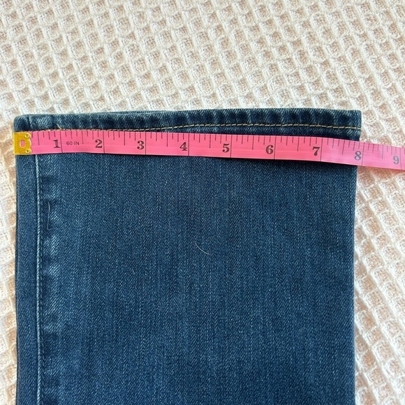 Abercrombie & Fitch skinny bootcut distressed dark denim jeans, 6 Long, 28/35 - Picture 9 of 9